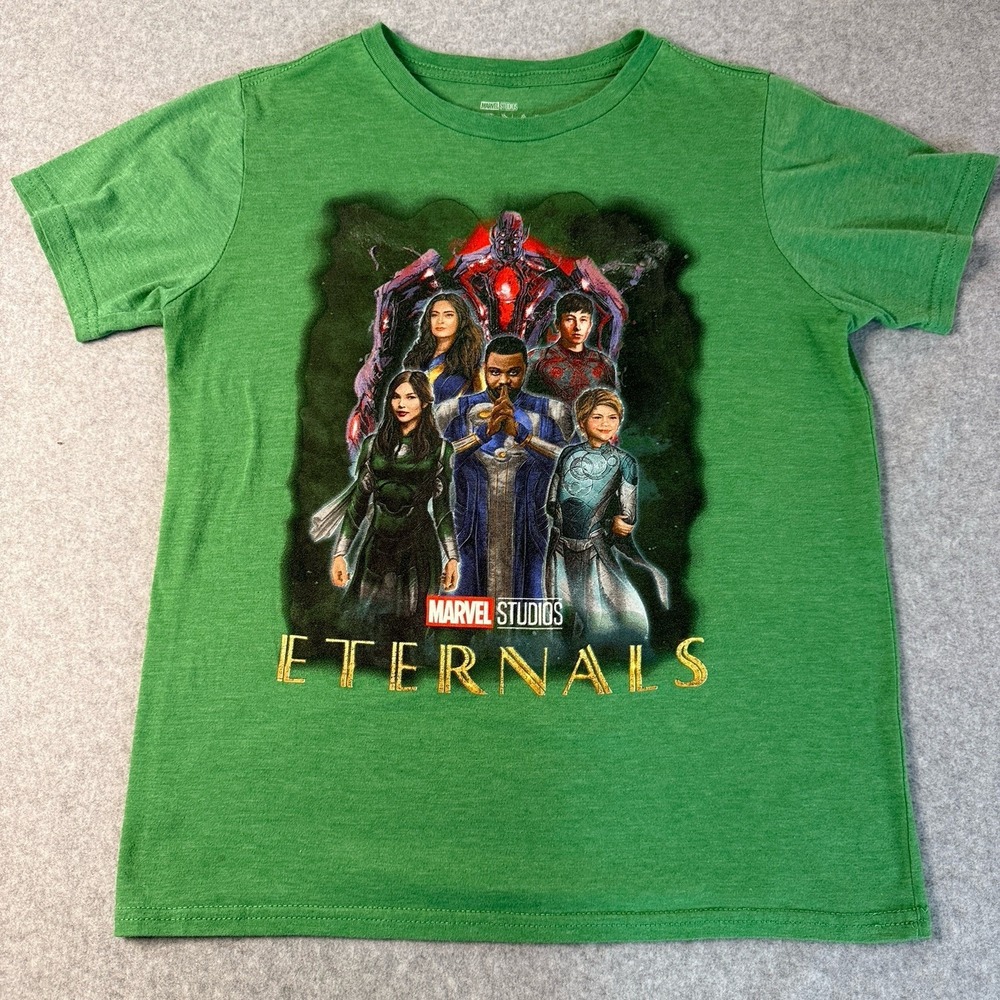 Marvel Studios Eternals Short Sleeve T-shirt Green Size L Tagless Disney MCU - Picture 3 of 6